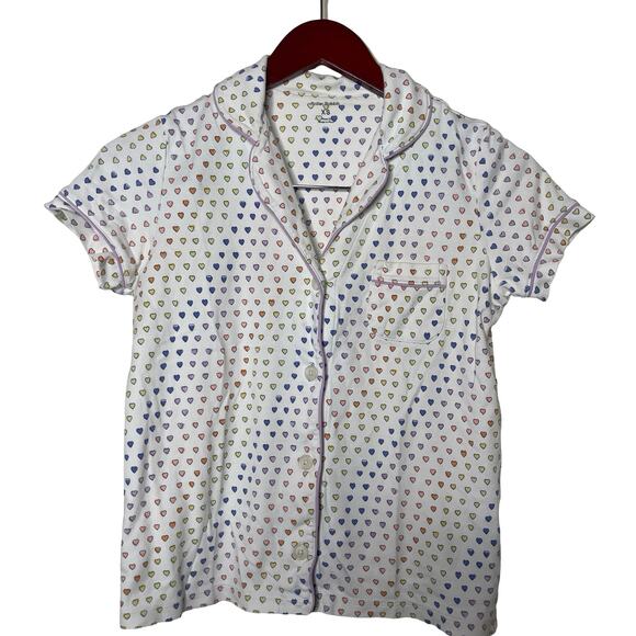 Roller Rabbit Disco Hearts PJ Polo Top Sz XS - Picture 2 of 6